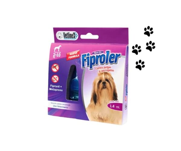 Pipeta Fiproler -ANTIPULGAS Y GARRAPATAS- perros de 2-10kg