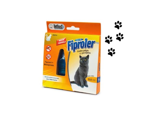 Pipeta Fiproler -ANTIPULGAS Y GARRAPATAS-GATOS-