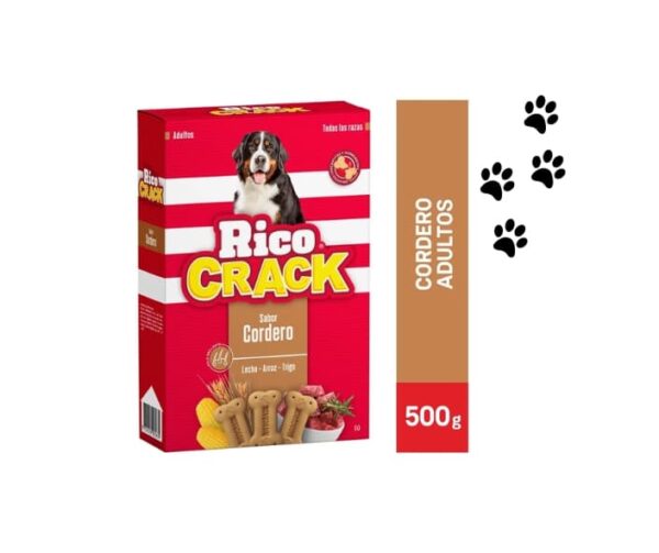 RICOCRACK sabor a cordero -ADULTOS- 500g