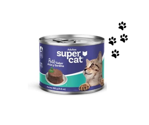 PATÉ SUPERCAT sabor a atún y sardina -ADULTOS- 160g