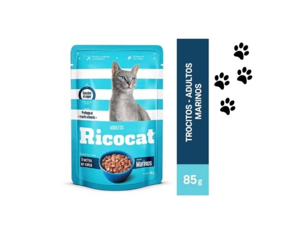 Trocitos en salsa RICOCAT sabores marinos 85g